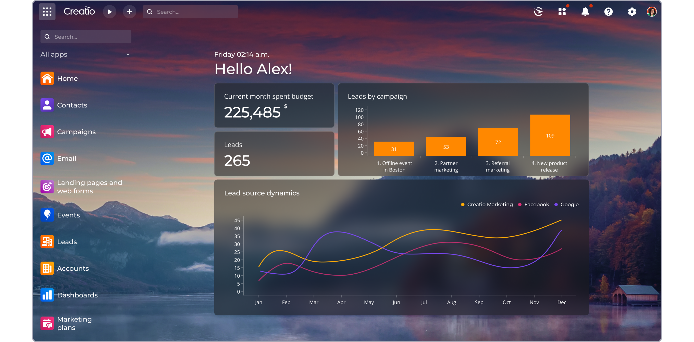 Creatio Marketing CRM