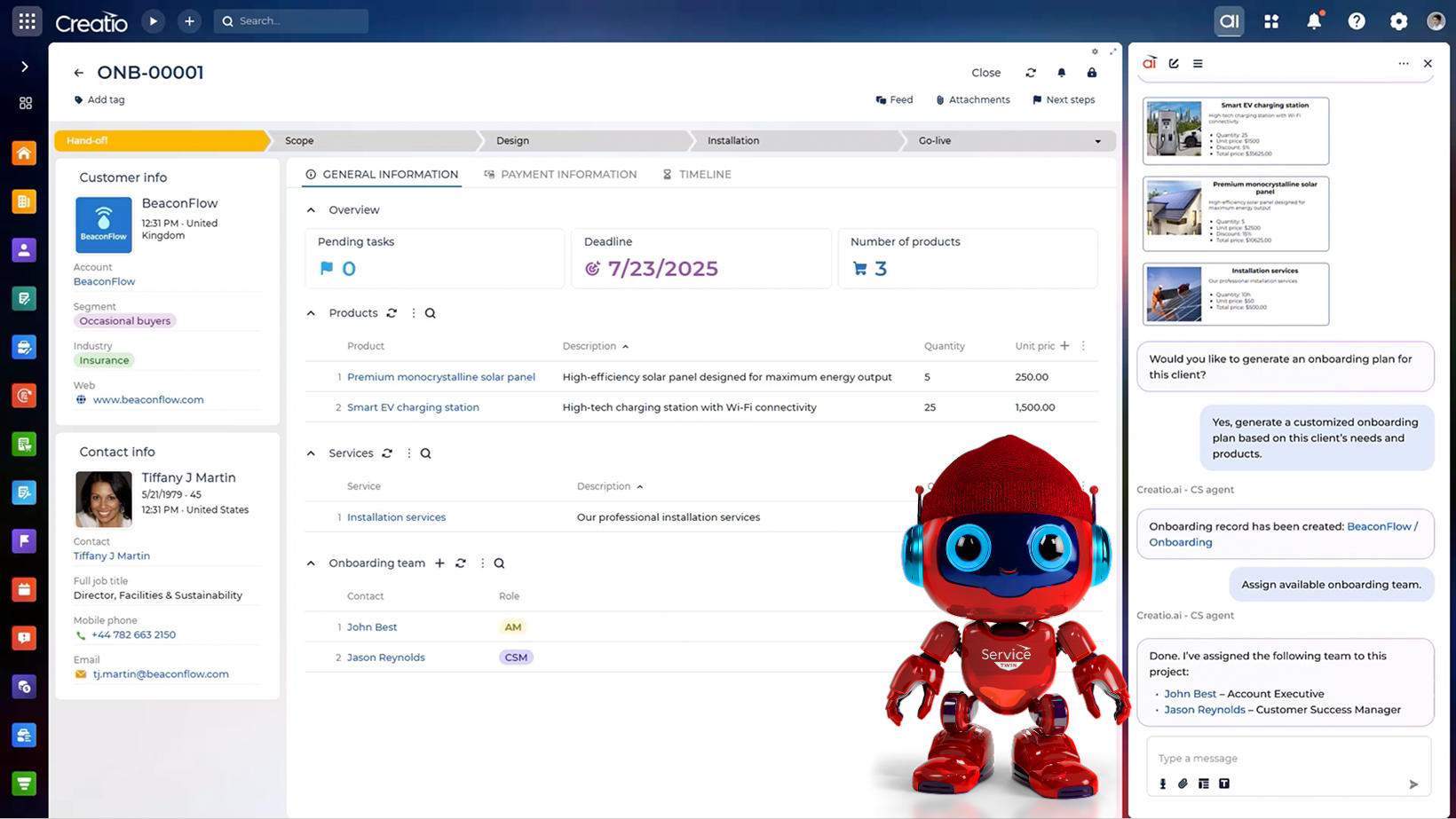 Creatio Customer Service AI