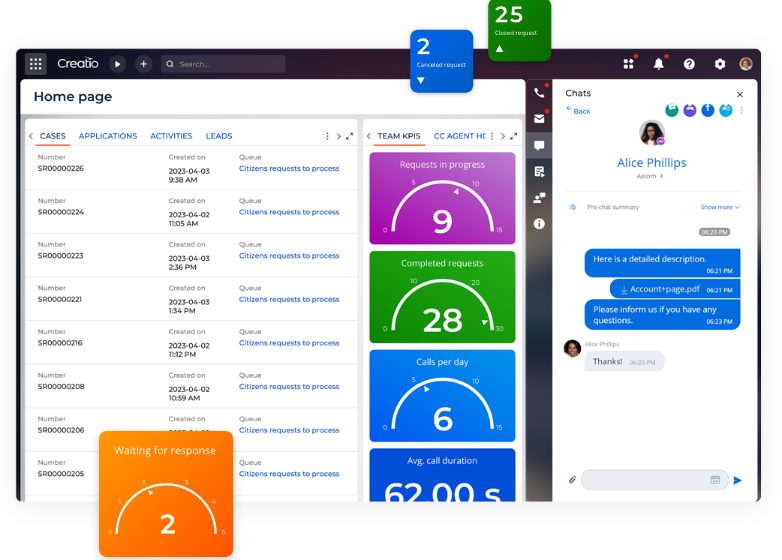 Citizen Request Management in Creatio Agentic Platform