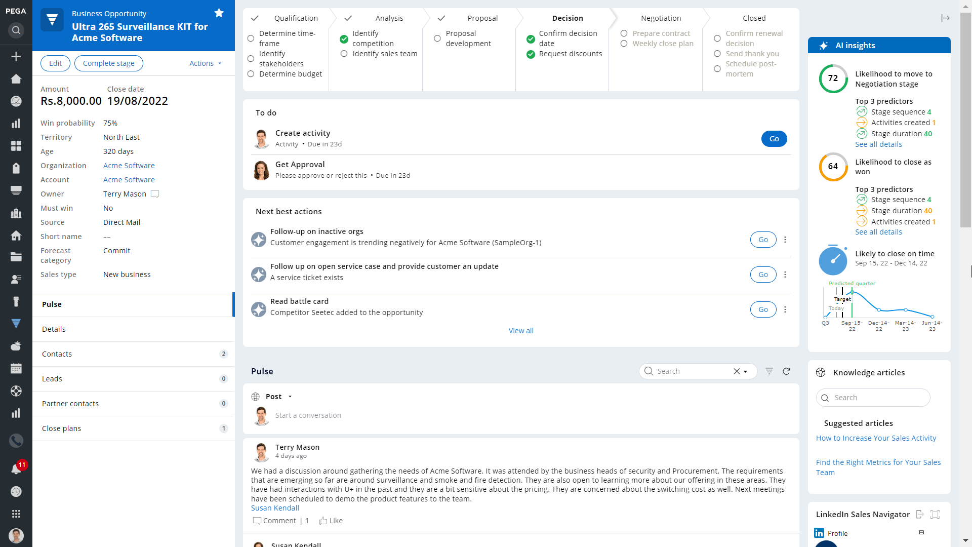 Pega CRM