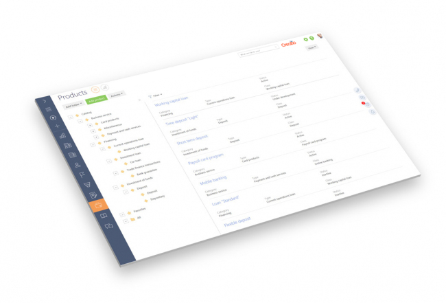 Unified bank products catalog
