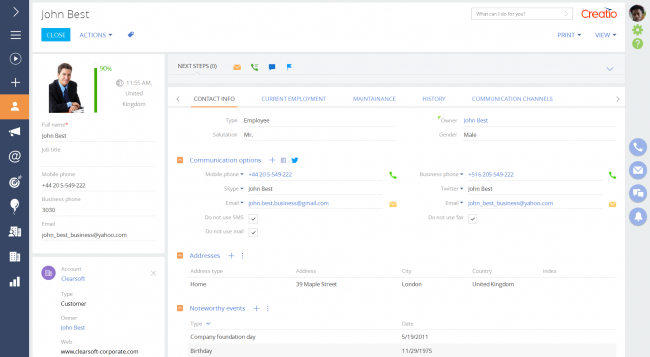 Data enrichment through social media