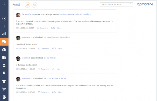 Enterprise social network